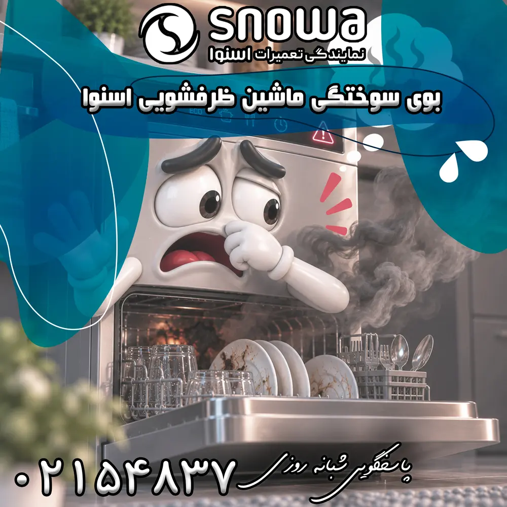 علت بوی سوختگی ماشین ظرفشویی اسنوا