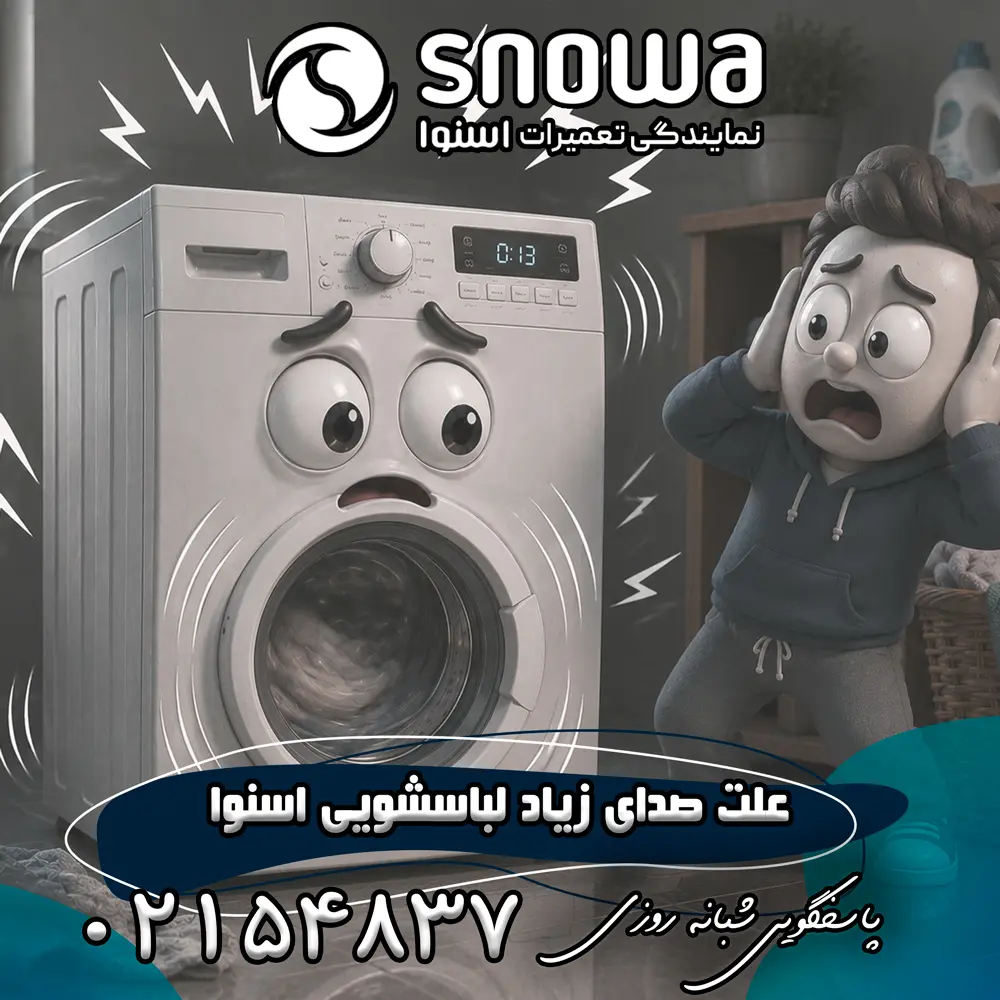 علت صدای زیاد لباسشویی اسنوا